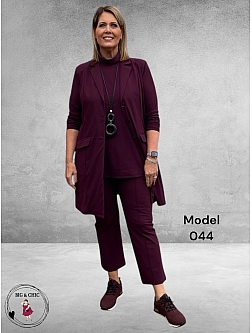 ONLY-M Pantalon Travel Flair Vino Rosso Strong